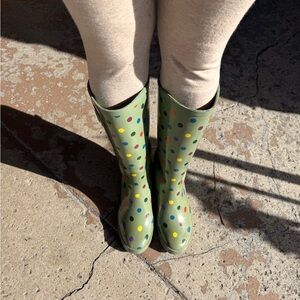Polka Dot Rain Boots for Women